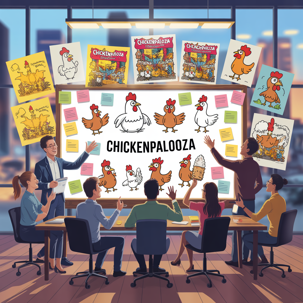 Our team brainstorming new event ideas